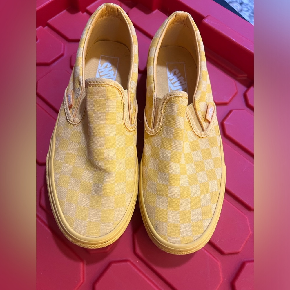 Vans Checkered Slip On - Bight Yellow